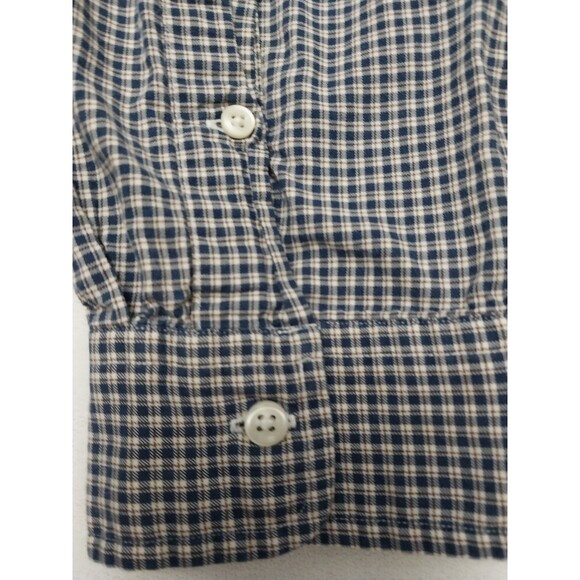 Ralph Lauren Mens Shirt Medium Blue Plaid Red Pony Button Up 2X - Picture 5 of 16